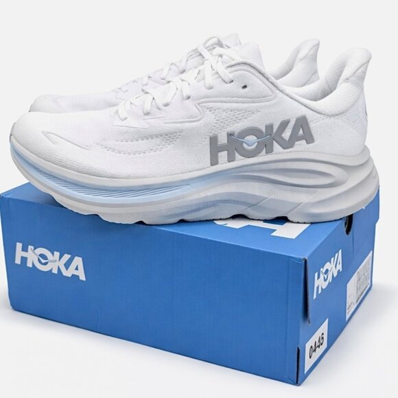 Hoka One One Clifton 10 Mens 12 White /Glacier Blue 1162030/WTGL Running Gym main image 10